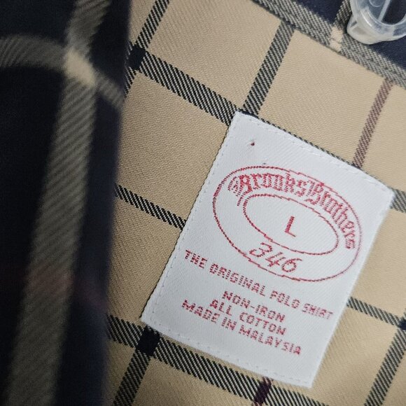 Brooks Brothers Shirt Mens Large Red Blue Colorblock Plaid Preppy Button Up - Picture 3 of 10